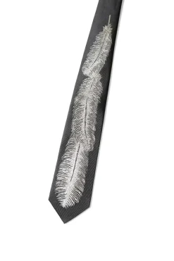 Best Kapital Silk Twill Feather Tie - 2 Color Choices