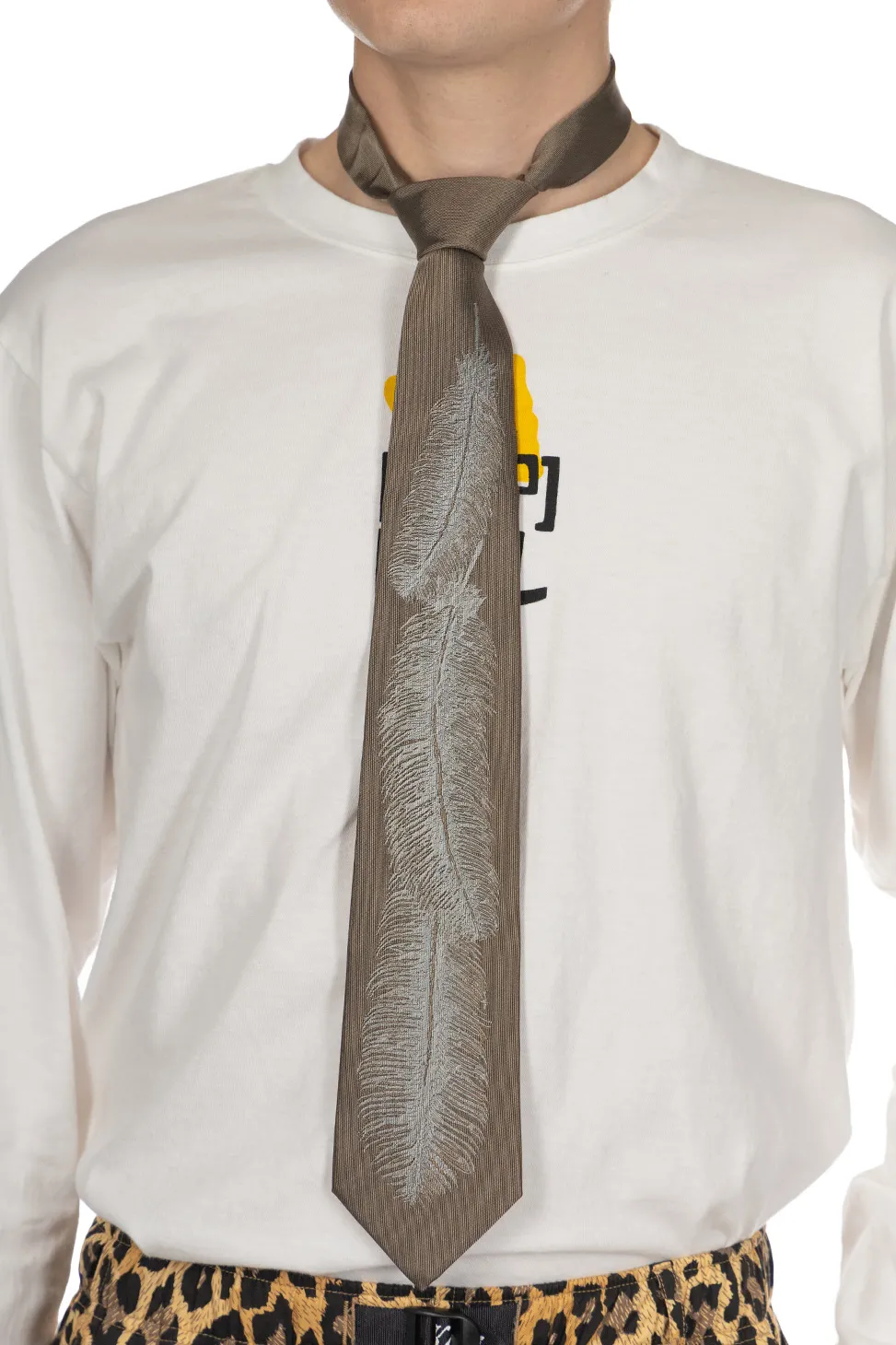 Best Kapital Silk Twill Feather Tie - 2 Color Choices