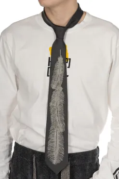 Best Kapital Silk Twill Feather Tie - 2 Color Choices