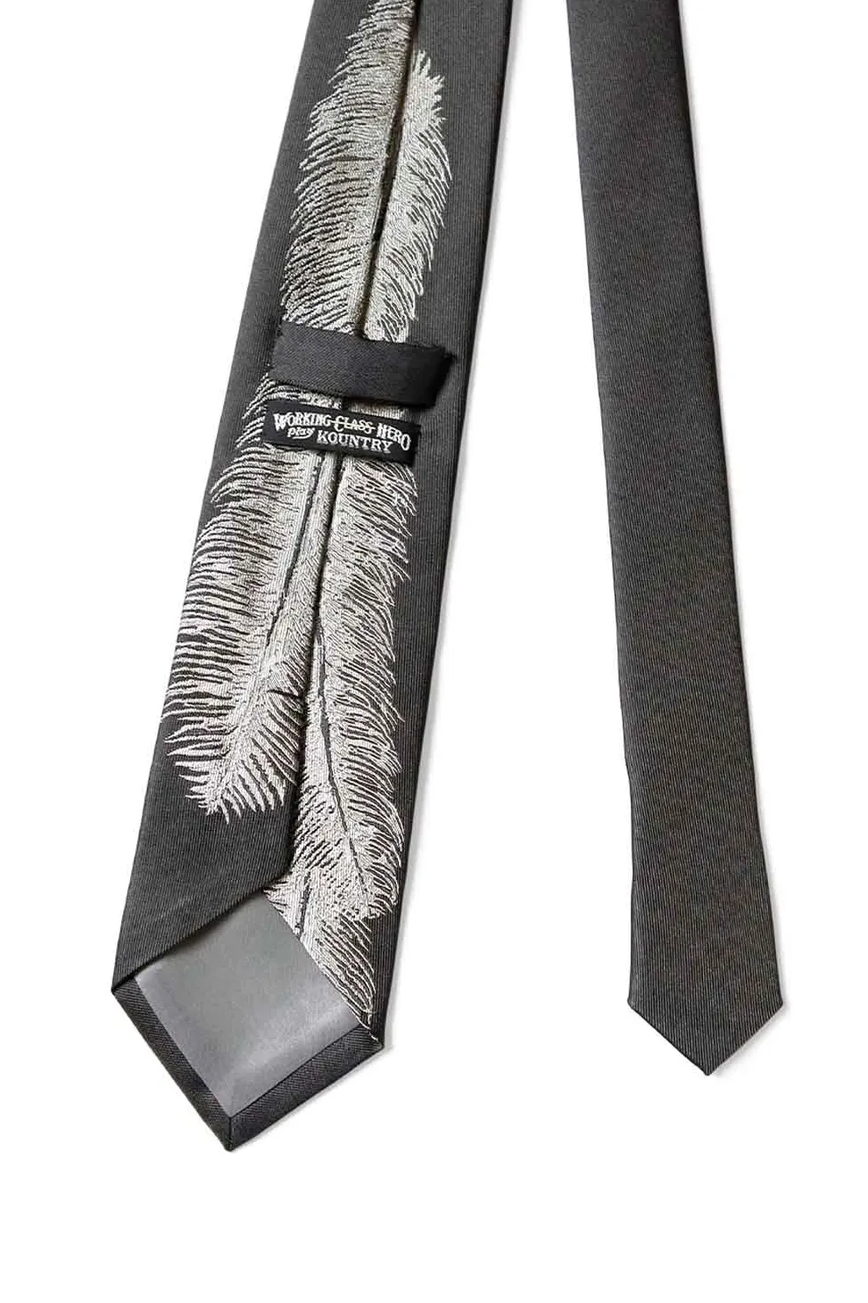 Best Kapital Silk Twill Feather Tie - 2 Color Choices