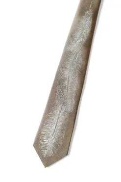Best Kapital Silk Twill Feather Tie - 2 Color Choices