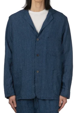 Hot OrSlow Simple Light Jacket - Indigo Check