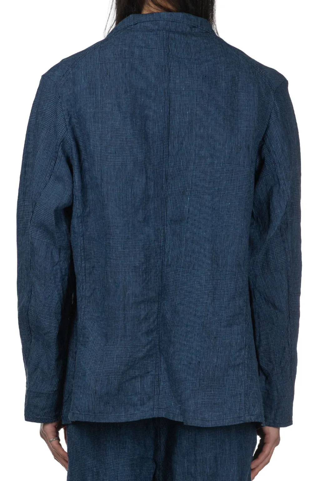 Hot OrSlow Simple Light Jacket - Indigo Check