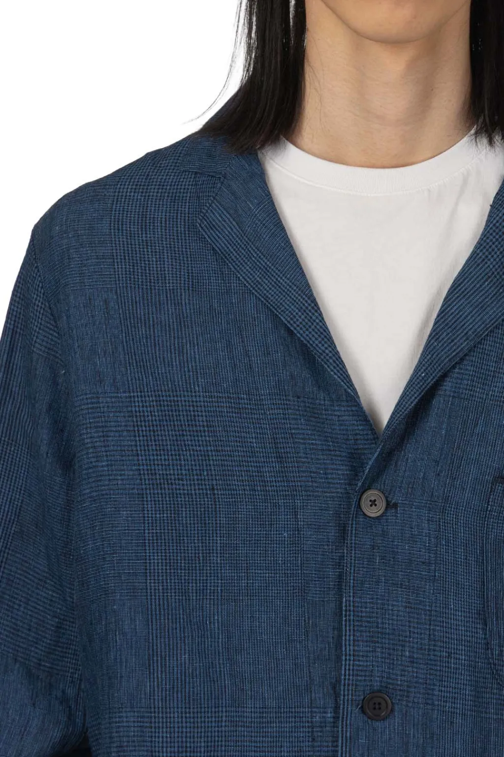 Hot OrSlow Simple Light Jacket - Indigo Check