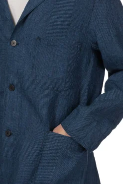 Hot OrSlow Simple Light Jacket - Indigo Check