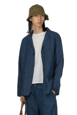 Hot OrSlow Simple Light Jacket - Indigo Check