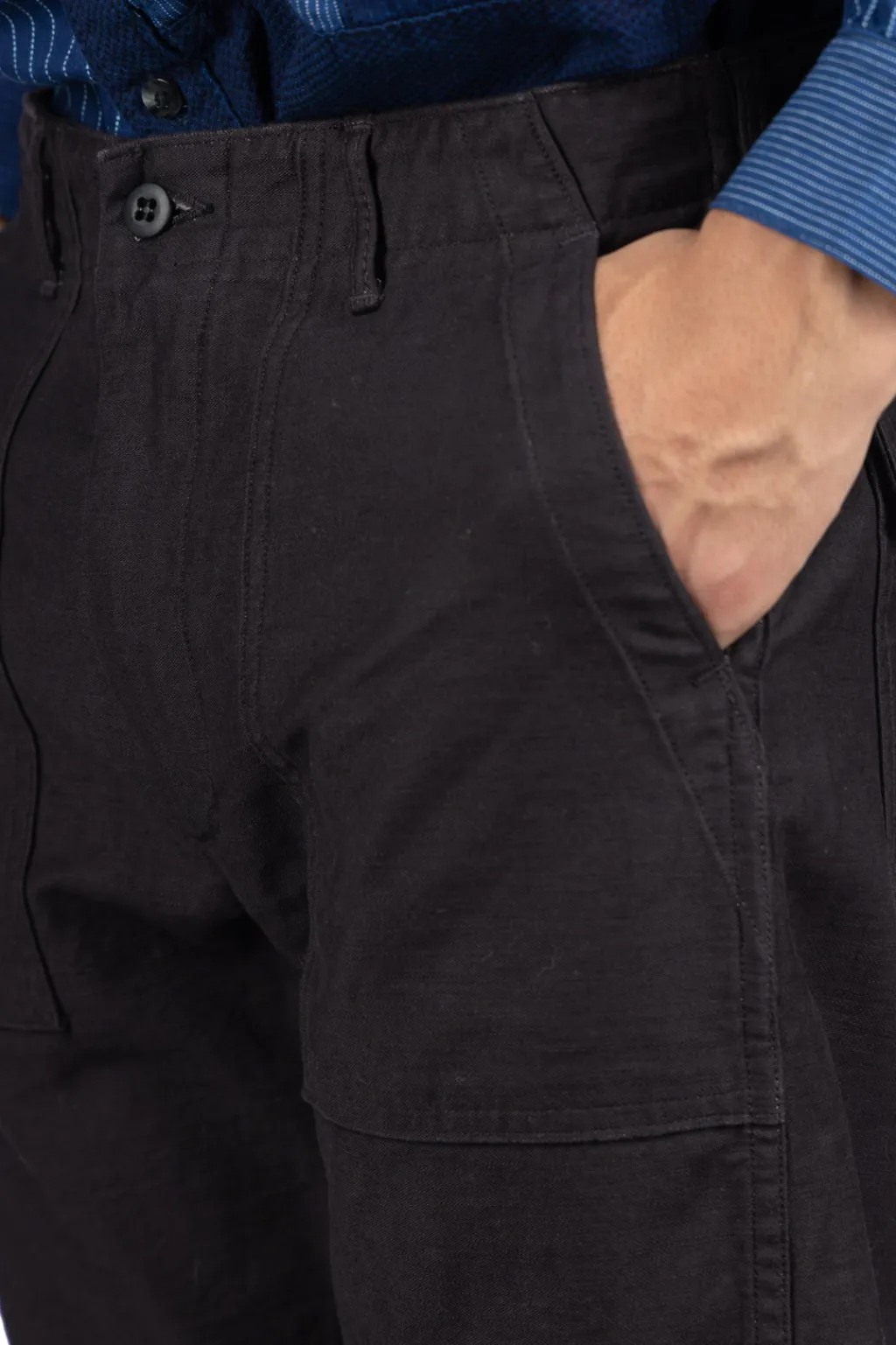 Sale OrSlow Slim Fit Fatigue Pants - Black