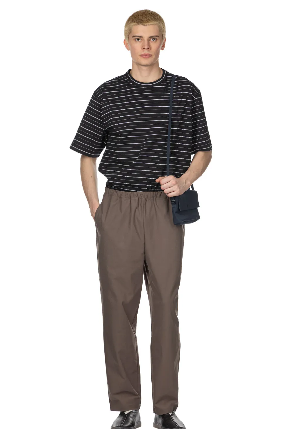 New Still by Hand Slim Tapered Jersey Pants - Olive