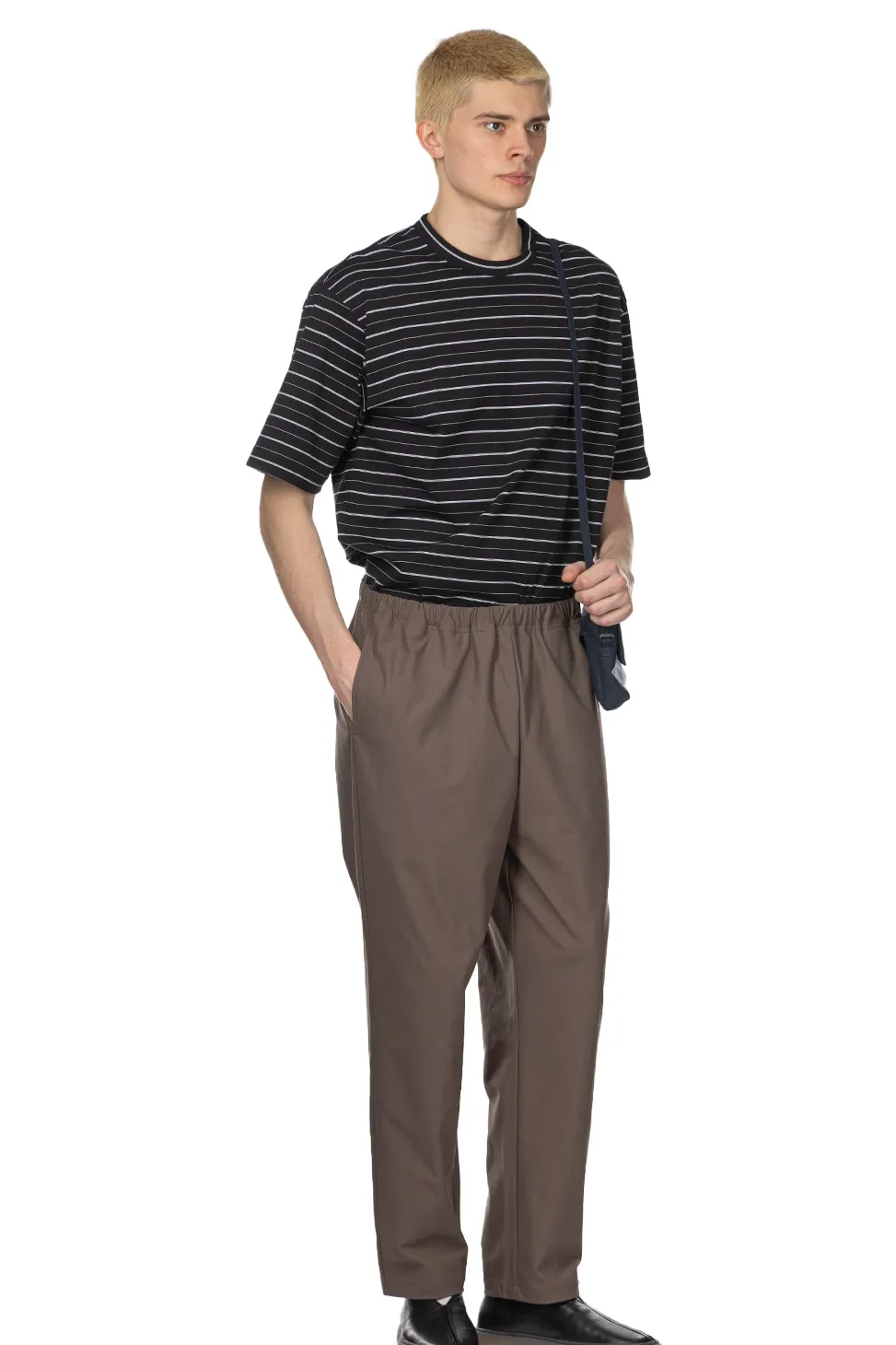 New Still by Hand Slim Tapered Jersey Pants - Olive