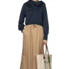Sale Manon Slit Tight Skirt - Camel