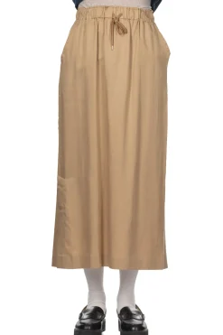 Sale Manon Slit Tight Skirt - Camel