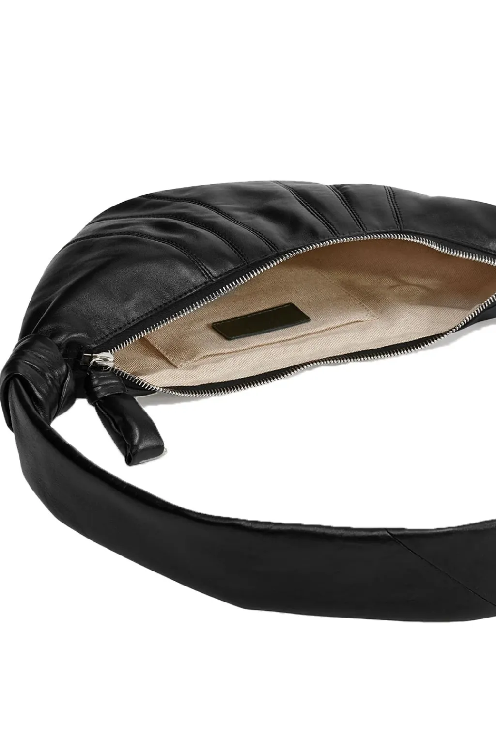 Fashion LEMAIRE SMALL CROISSANT BAG - Soft Nappa Leather - Black