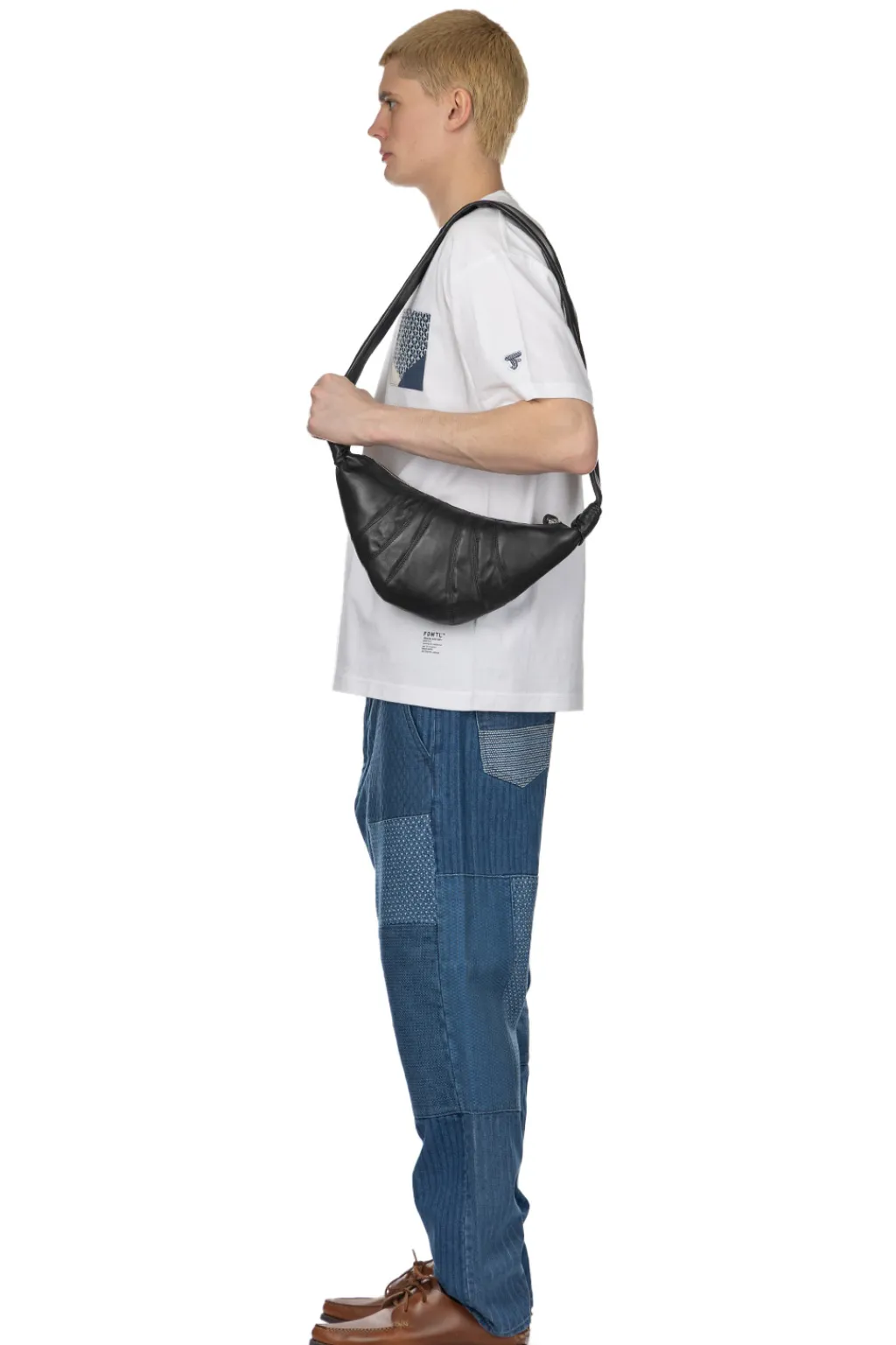 Fashion LEMAIRE SMALL CROISSANT BAG - Soft Nappa Leather - Black