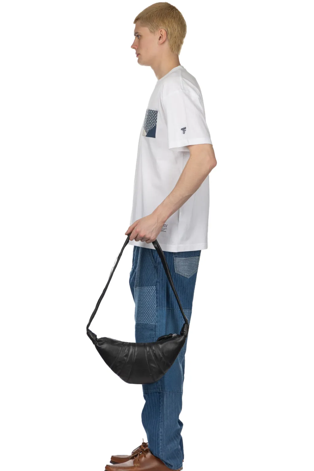 Fashion LEMAIRE SMALL CROISSANT BAG - Soft Nappa Leather - Black