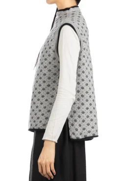 Clearance NARU Snow Pattern Vest - Heather Greige