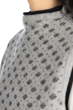 Clearance NARU Snow Pattern Vest - Heather Greige