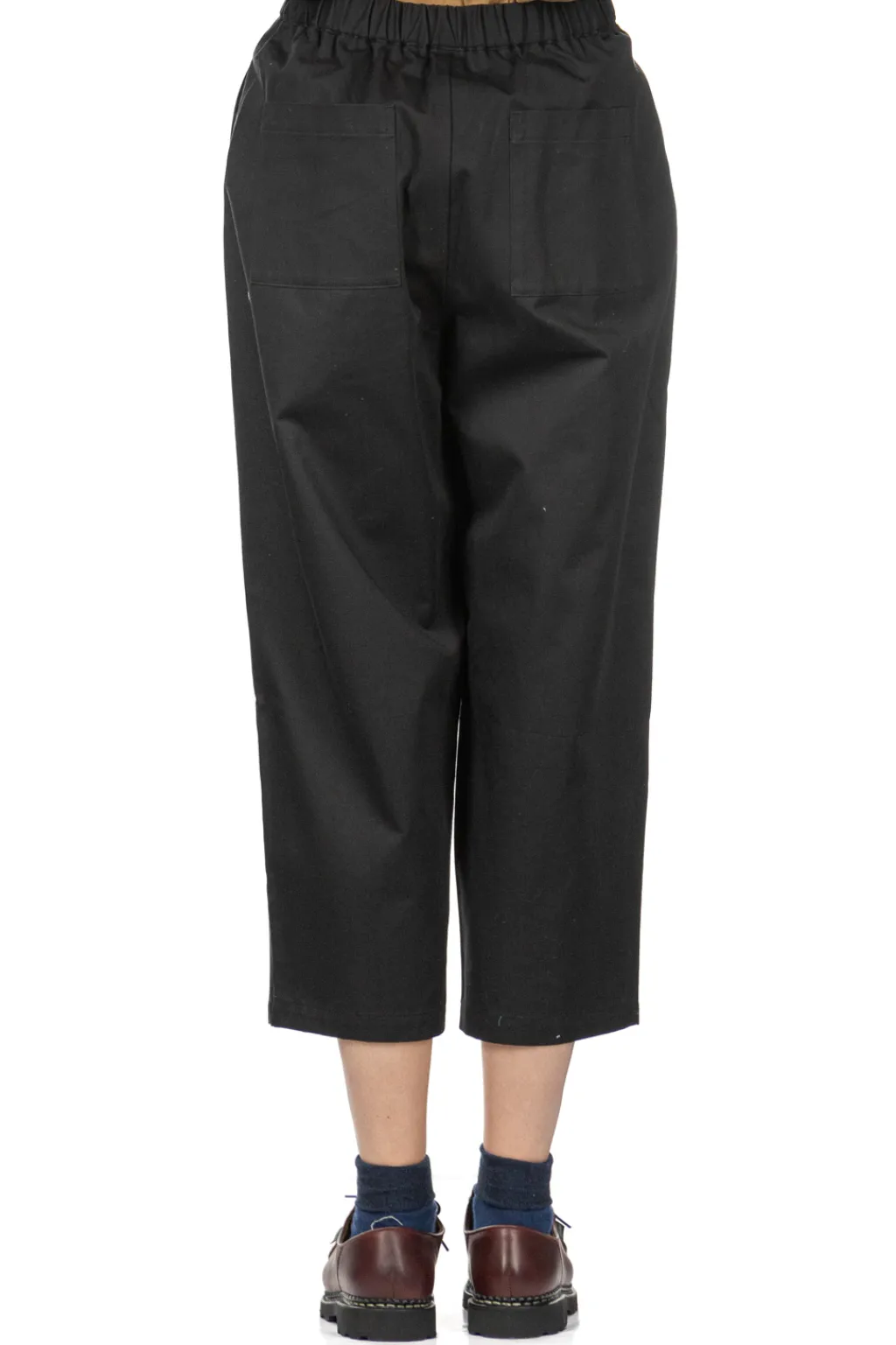 Sale Nachukara Soft Chino Tuck Pants - Black - Black