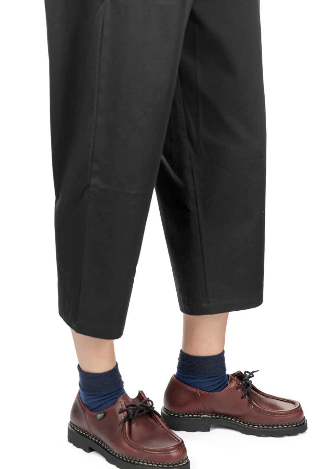 Sale Nachukara Soft Chino Tuck Pants - Black - Black