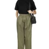 Best Nachukara Soft Chino Tuck Pants - Khaki - Khaki