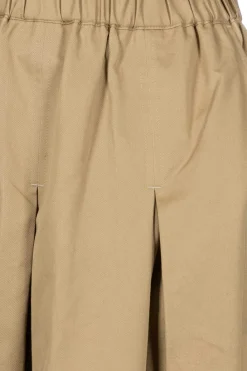 Sale Nachukara Soft Chino Tuck Skirt - Beige
