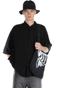 Sale Kapital Soft Linen HUNTING NAM Aloha Shirt - Black