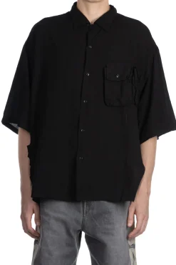 Sale Kapital Soft Linen HUNTING NAM Aloha Shirt - Black