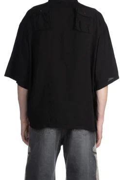 Sale Kapital Soft Linen HUNTING NAM Aloha Shirt - Black
