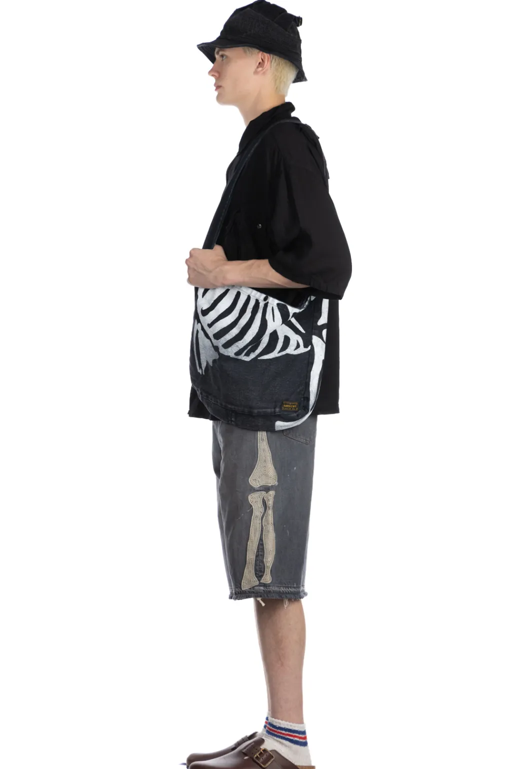 Sale Kapital Soft Linen HUNTING NAM Aloha Shirt - Black