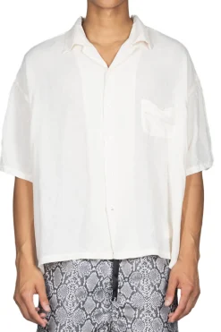 Best Kapital Soft Linen Open Collar BIG Shirt - Natural