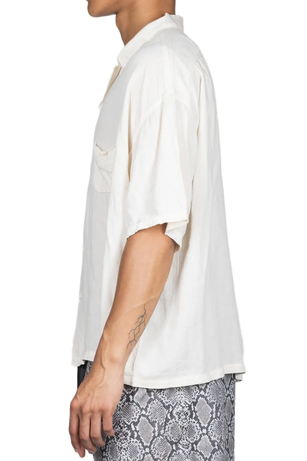 Best Kapital Soft Linen Open Collar BIG Shirt - Natural