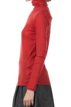 Clearance NARU Soft Milling Twisted Turtleneck - Red