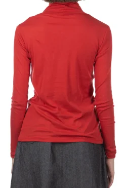 Clearance NARU Soft Milling Twisted Turtleneck - Red