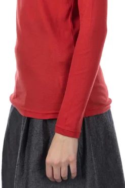 Clearance NARU Soft Milling Twisted Turtleneck - Red