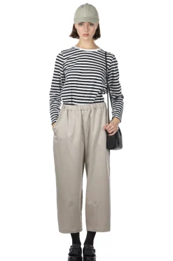 Hot Nachukara Soft Twill Wide Pants - Greige
