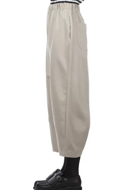 Hot Nachukara Soft Twill Wide Pants - Greige