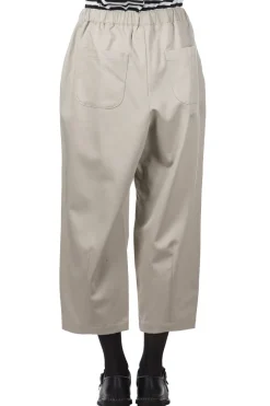 Hot Nachukara Soft Twill Wide Pants - Greige