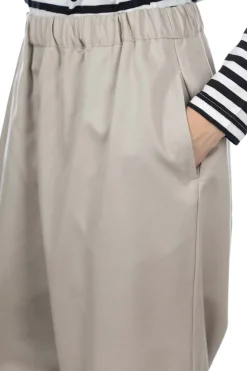 Hot Nachukara Soft Twill Wide Pants - Greige