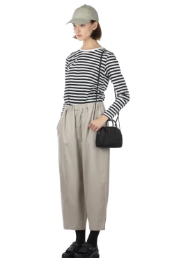 Hot Nachukara Soft Twill Wide Pants - Greige