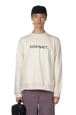 Sale SOPHNET . Logo Crewneck Sweat - White