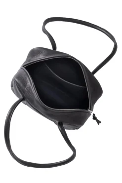 Discount Aeta Square Boston Long Handle Bag Small - Black