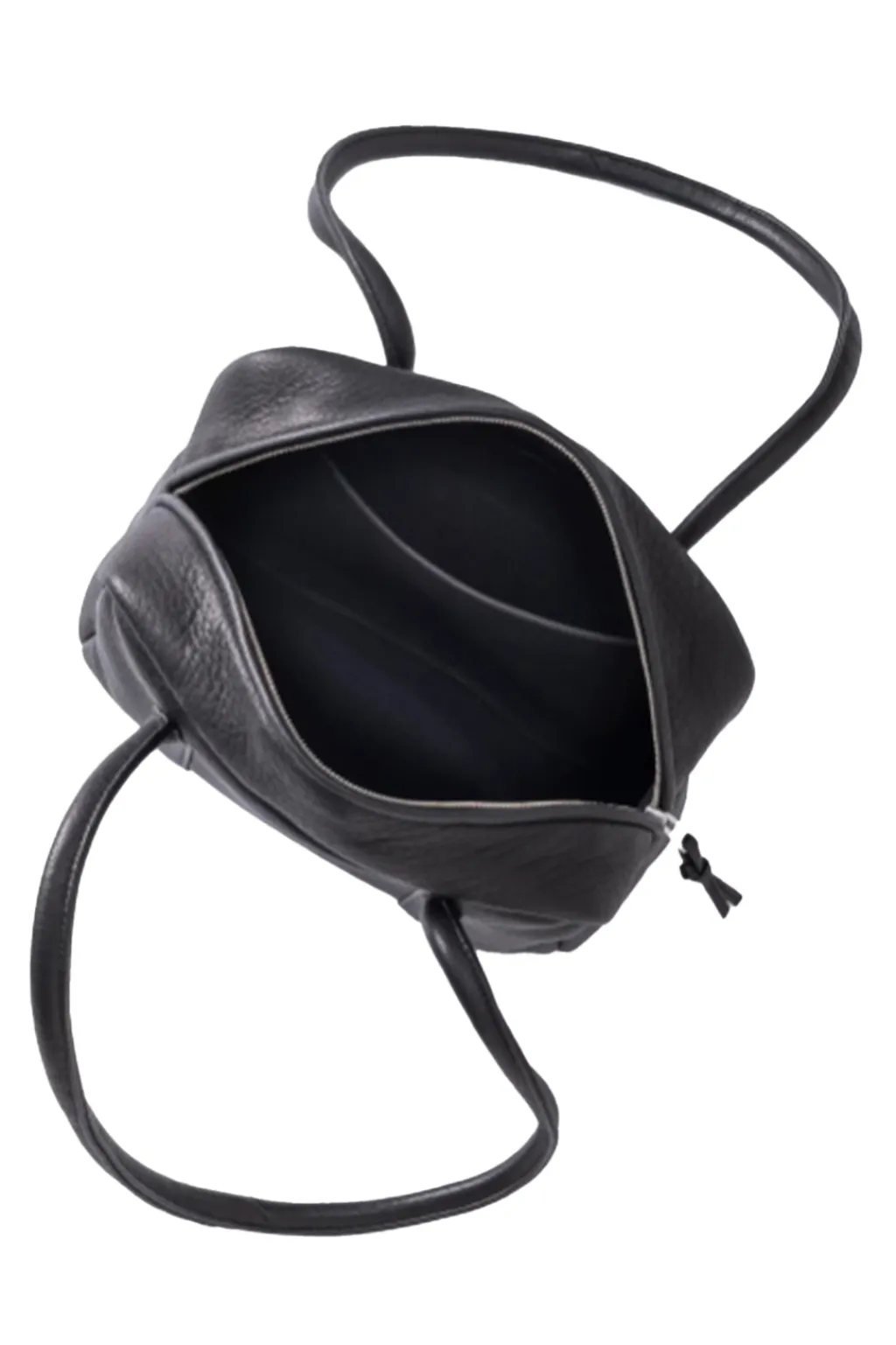 Discount Aeta Square Boston Long Handle Bag Small - Black
