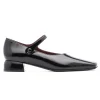 New Mame Kurogouchi Square Toe In-Step Strap Heels