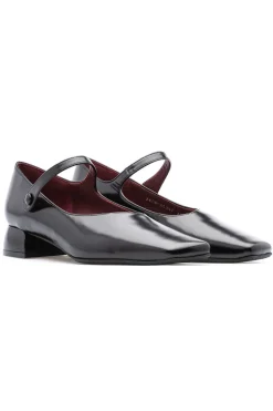 New Mame Kurogouchi Square Toe In-Step Strap Heels