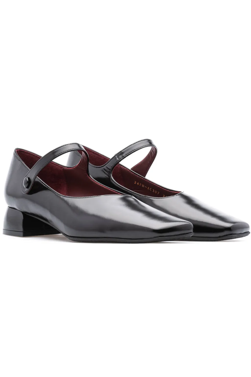 New Mame Kurogouchi Square Toe In-Step Strap Heels