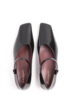New Mame Kurogouchi Square Toe In-Step Strap Heels
