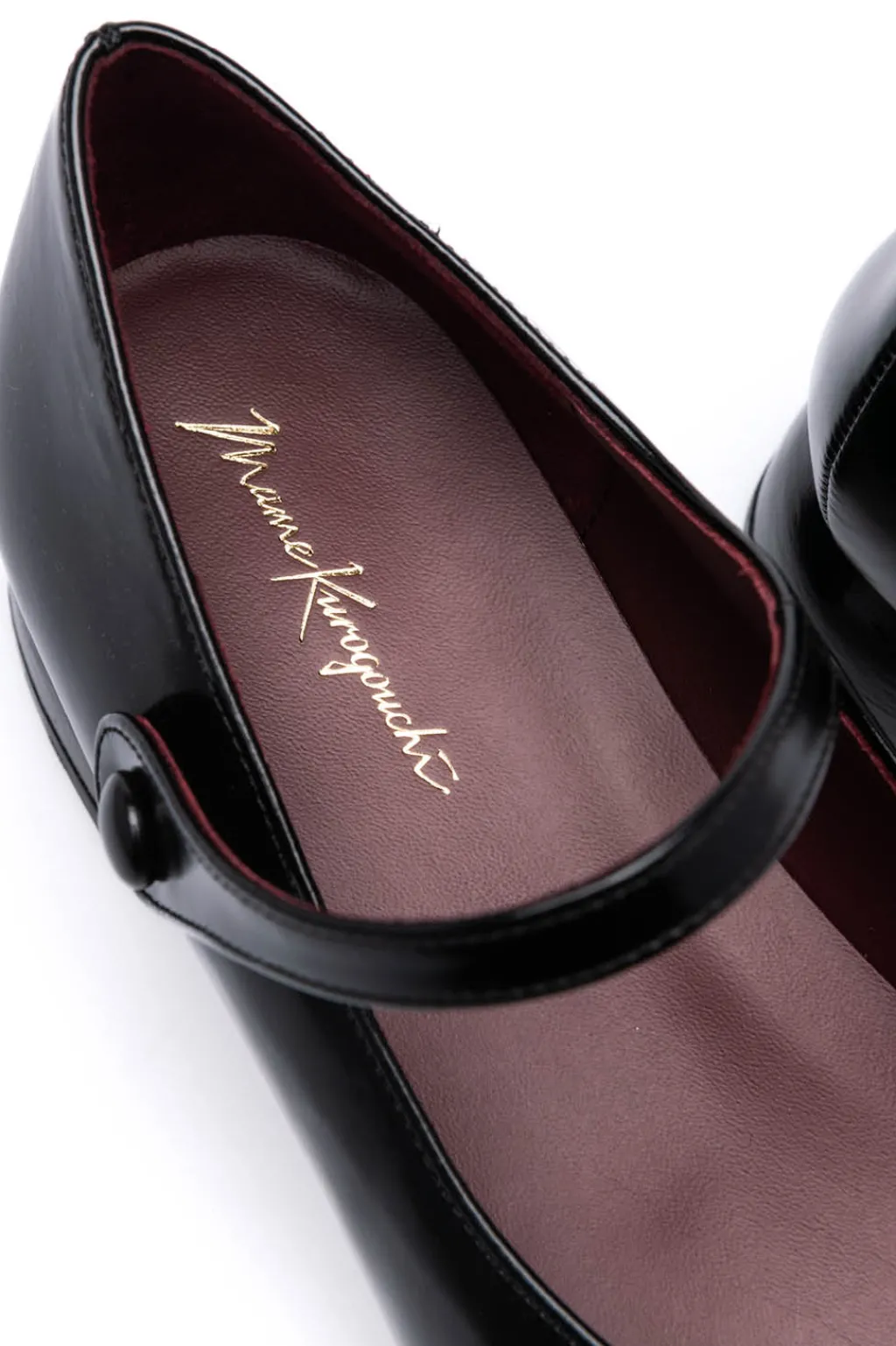 New Mame Kurogouchi Square Toe In-Step Strap Heels