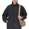 Discount Still by Hand Stand Collar Coat - Navy