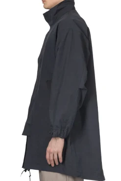 Discount Still by Hand Stand Collar Coat - Navy