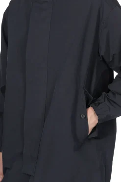 Discount Still by Hand Stand Collar Coat - Navy