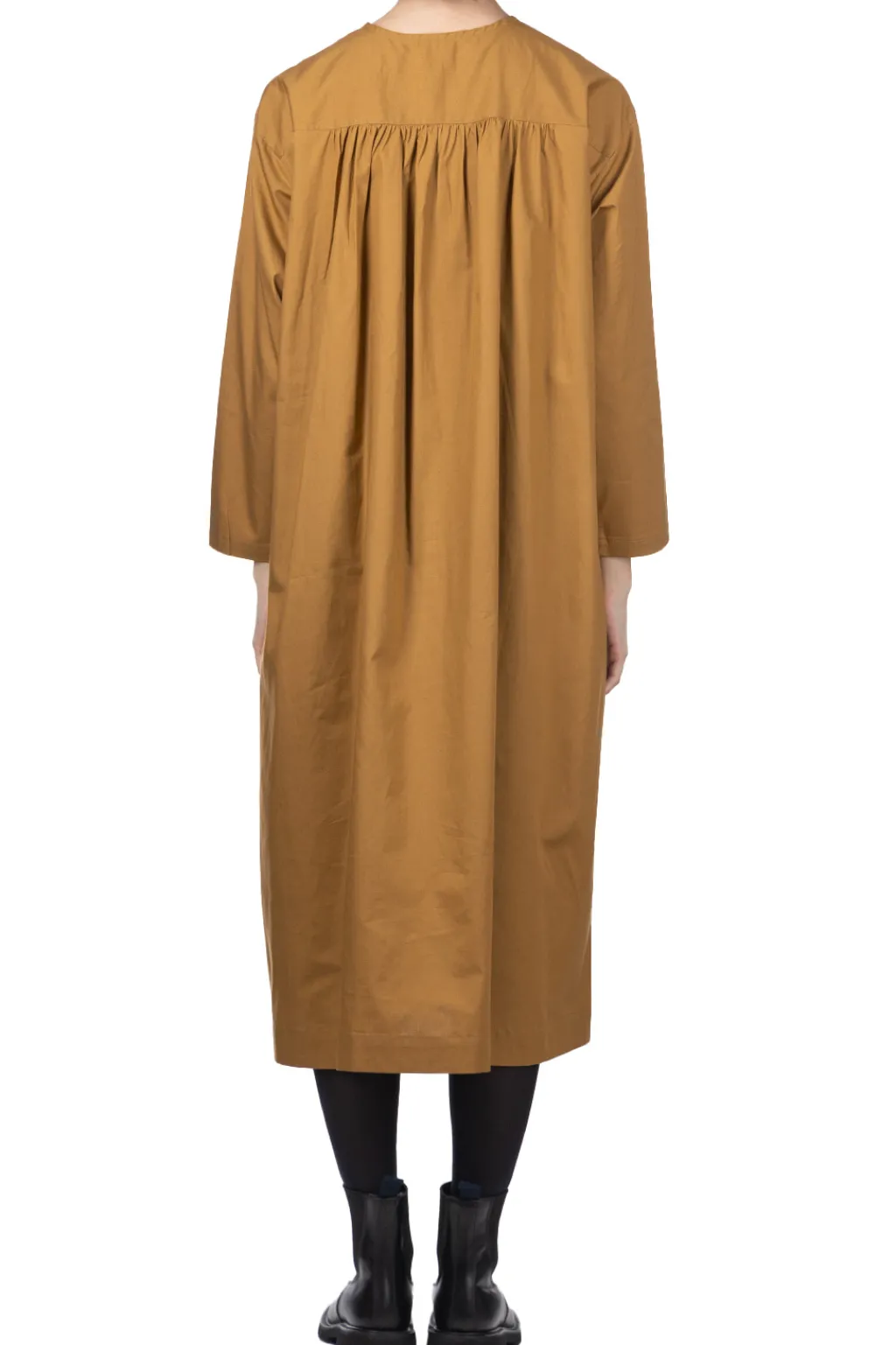 Outlet Nachukara Stitch Dobby Docking Dress - Beige